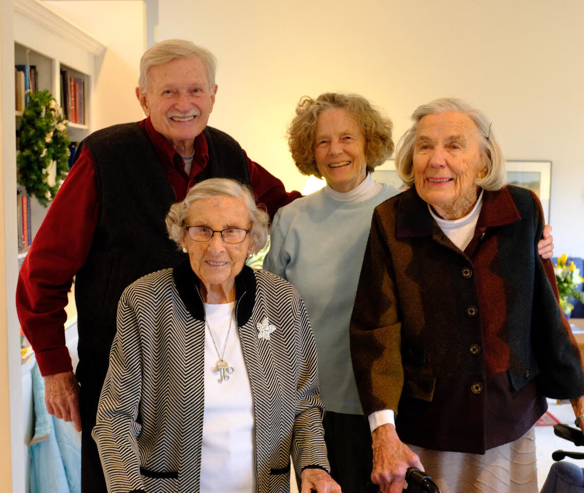 From left, Hank and Jenny with Suzi and Lisa Blomdahl.